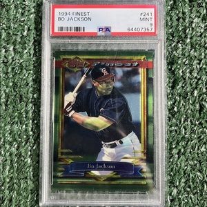 Bo Jackson Topps Finest Trading Card #241 PSA Mint 9 (1994)